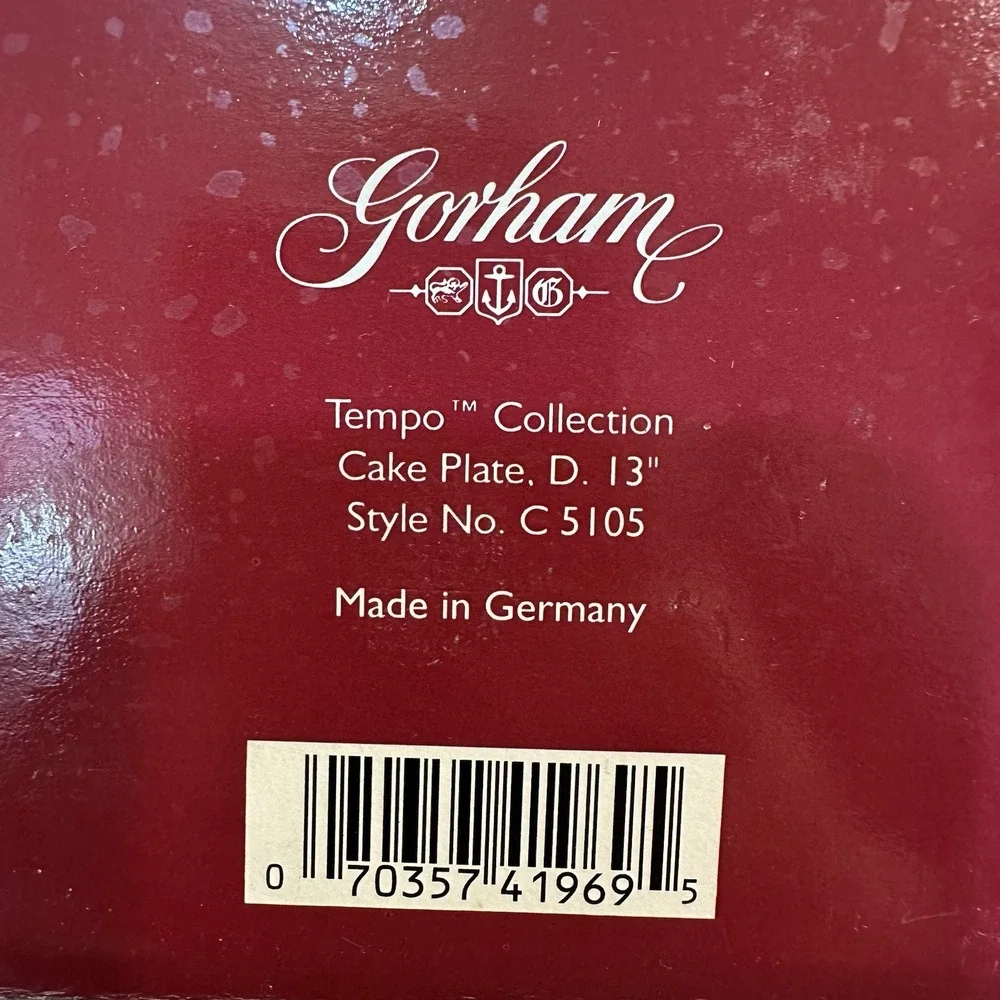 Gorham crystal cake